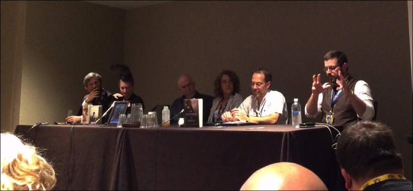 Bending Historical Tradition in Fiction Panel (Left to Right): Doug Groves (?), Leanna Renee Hieber, Clay and Susan Griffith, David B. Coe (D. B. Jackson), Michael J. Martinez