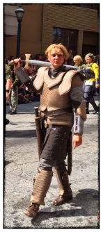 She made an awesome Brienne of Tarth from Game of Thrones