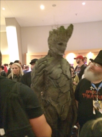 It was so hard to get a decent pic of this Groot because he was the hit of the Con. Everyone wanted a photo of him.