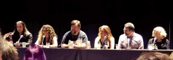 Monster Menagerie in Urban Fantasy Panel (Left to Right): Jim Butcher, Laurell K. Hamilton, John Hartness, Linda Robertson, Christopher Golden, Kat Richardson